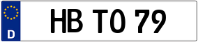 Trailer License Plate